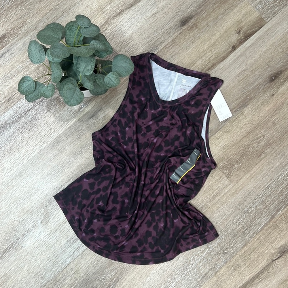 All in Motion Leopard Print Athletic Top Size Small NWT